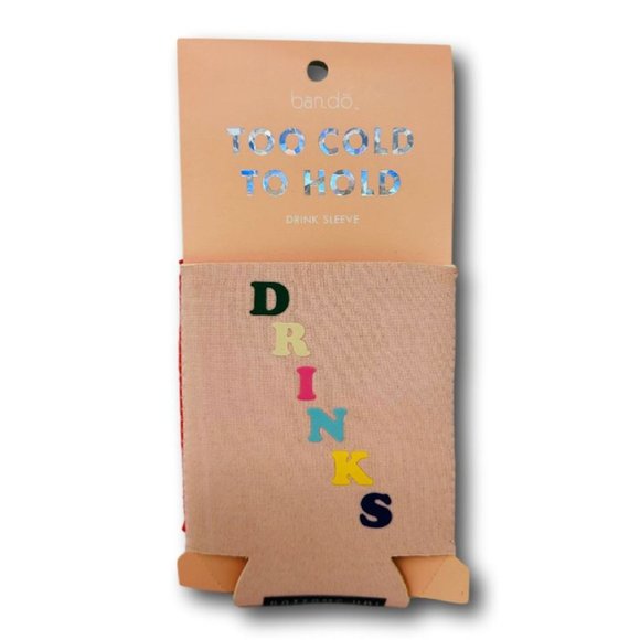 Too Cold To Hold Bando Drink Sleeve Set of 2 Pink Orange - Picture 2 of 3